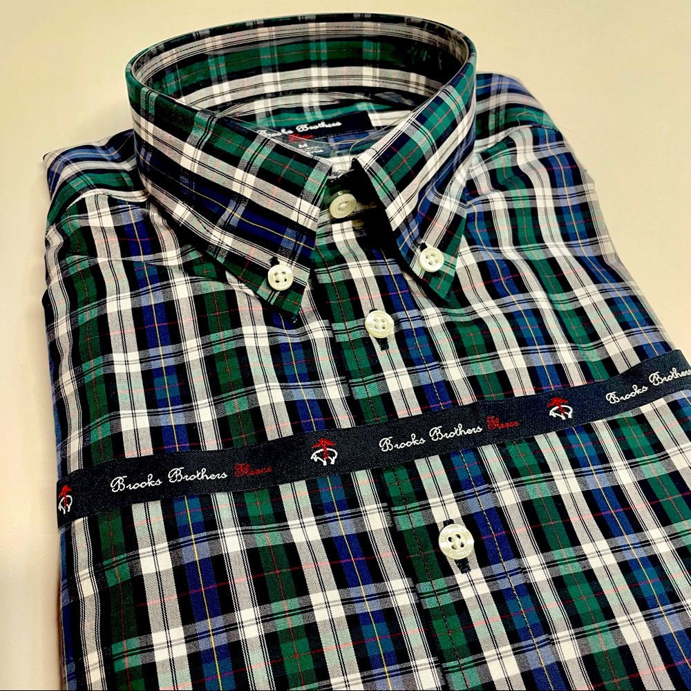 Brooks Brothers Boys Cotton Long Sleeve Button Down Shirt
